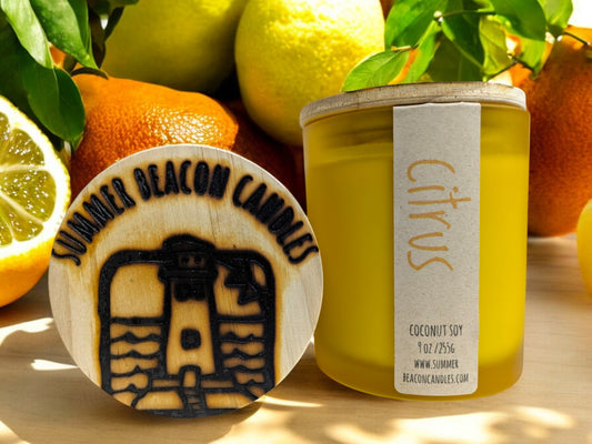 Citrus 9 oz.-Yellow vessel-Coconut Soy